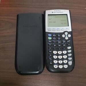 Texas Instruments TI-84 Plus Graphing Calculator W/Cover Tested & Works Great D